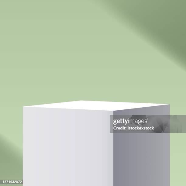 ilustraciones, imágenes clip art, dibujos animados e iconos de stock de fondo 3d productos de mínima escena de podio con la plataforma geométrica. - plataforma elevada
