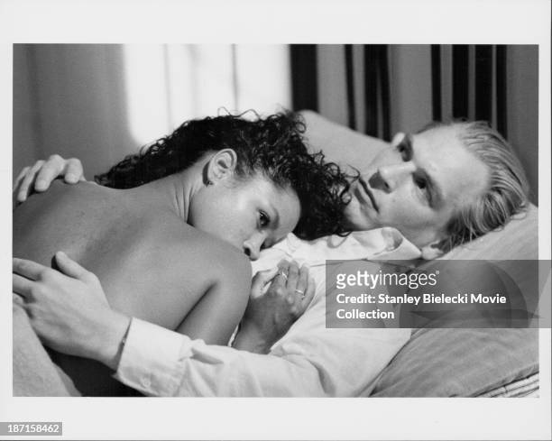 Actors Julian Sands and Stacey Dash in a scene from the movie 'Tennessee Waltz', 1989.