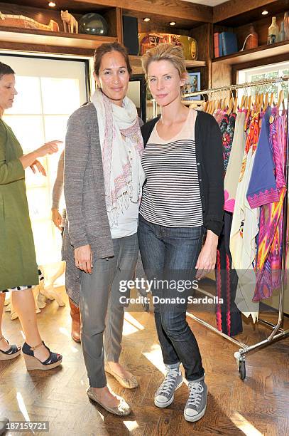 Anna Ostberg-Casanova and Debbie Chin Klinsmann attend FIGUE Lunch LA at The Bungalow on November 6, 2013 in Santa Monica, California.