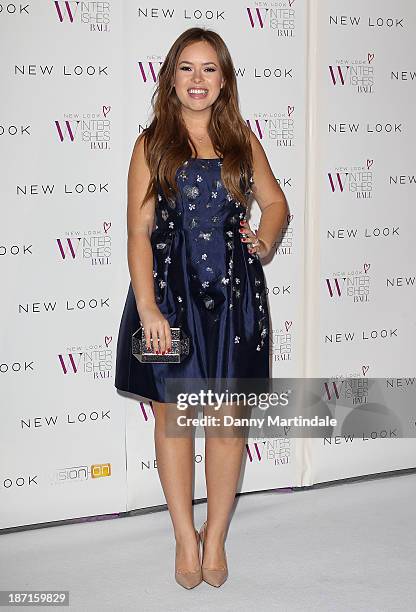 Tanya Burr attends the New Look Winter Wishes Charity Ball at Battersea Evolution on November 6, 2013 in London, England.