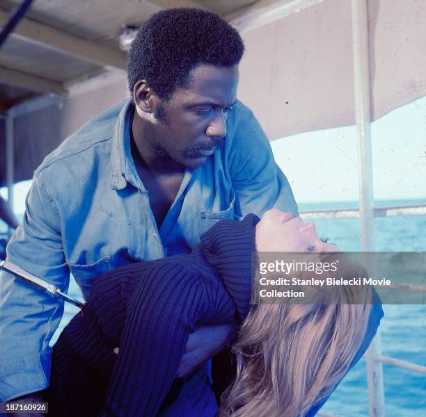 Actor Richard Roundtree in a scene from the movie 'Shaft In Africa', 1973.