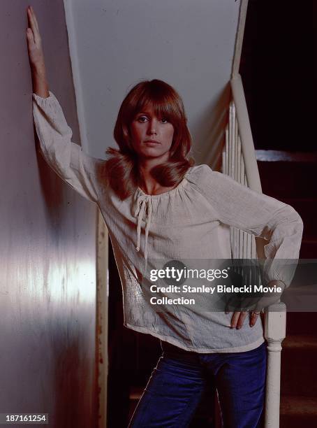 Promotional shot of actress Jill Townsend, as she appears in the film 'Sitting Target', 1972.