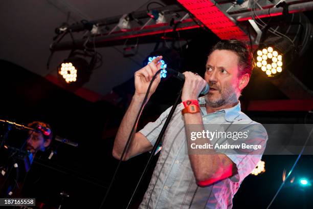 Neil Arthur of Blancmange performs on stage at Sound Control on November 6, 2013 in Manchester, United Kingdom.