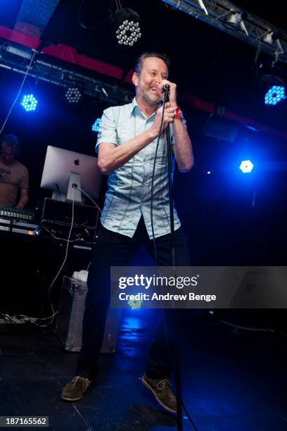 Neil Arthur of Blancmange performs on stage at Sound Control on November 6, 2013 in Manchester, United Kingdom.