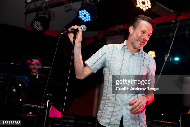 Neil Arthur of Blancmange performs on stage at Sound Control on November 6, 2013 in Manchester, United Kingdom.