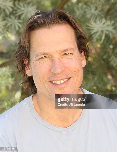 Thomas Hildreth is seen on location for 'The Girl In The Lake' on November 6, 2013 in Malibu, California.