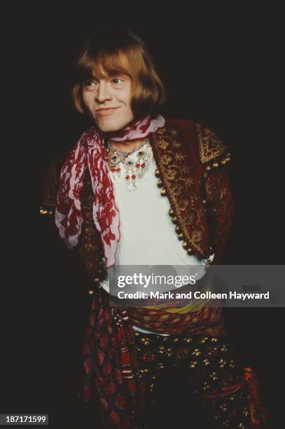 Musician Brian Jones from The Rolling Stones posed in 1968.