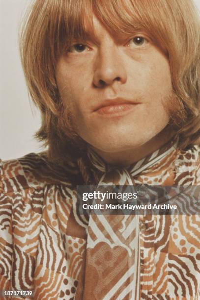 Musician Brian Jones from The Rolling Stones posed in 1968.