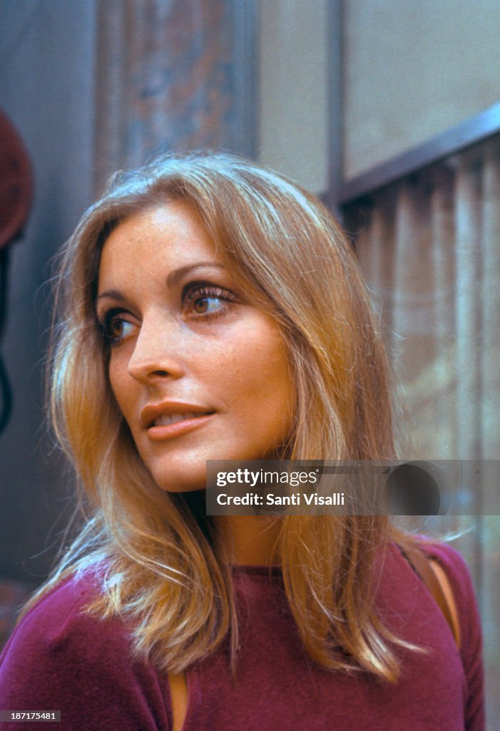 Sharon Tate Visiting The Set Of Rosemary's Baby