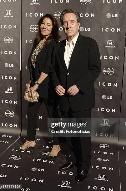 Lola Carretero and Inaki Gabilondo attend 'Icon' magazine launch party at the Circulo de Bellas Artes on November 6, 2013 in Madrid, Spain.