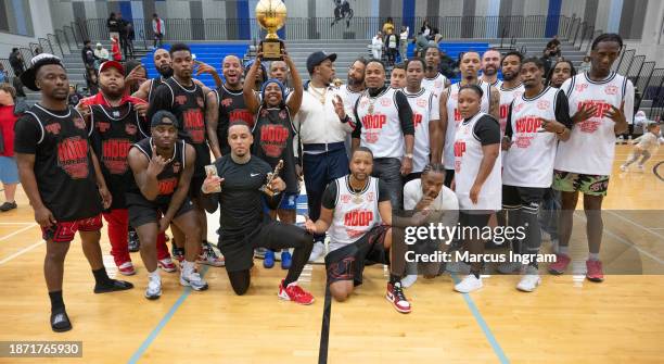 Hoop Dreams participants attend the 5th Annual Hoop Dreams Celebrity Toy Drive and Celebrity Basketball Game at Sterling High School on December 20,...