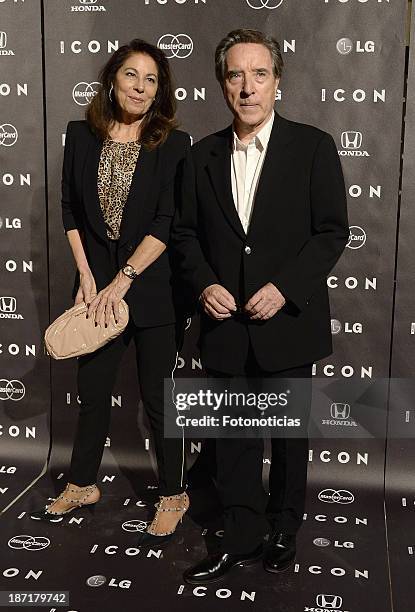 Lola Carretero and Inaki Gabilondo attends 'Icon' magazine launch party at the Circulo de Bellas Artes on November 6, 2013 in Madrid, Spain.