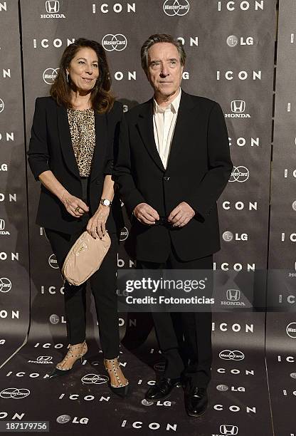 Lola Carretero and Inaki Gabilondo attends 'Icon' magazine launch party at the Circulo de Bellas Artes on November 6, 2013 in Madrid, Spain.
