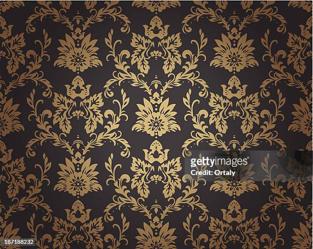 baroque pattern - luxury stock illustrations