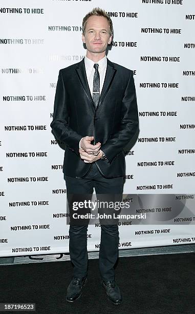 Neil Patrick Harris attends the "Nothing To Hide" Opening Night at Yotel on November 6, 2013 in New York City.