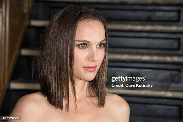 Natalie Portman attends the after party for the screening of "Thor: The Dark World" hosted by The Cinema Society and Dior Beauty at The Marlton on...