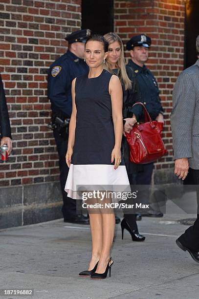 Actress Natalie Portman is seen on November 6, 2013 in New York City.