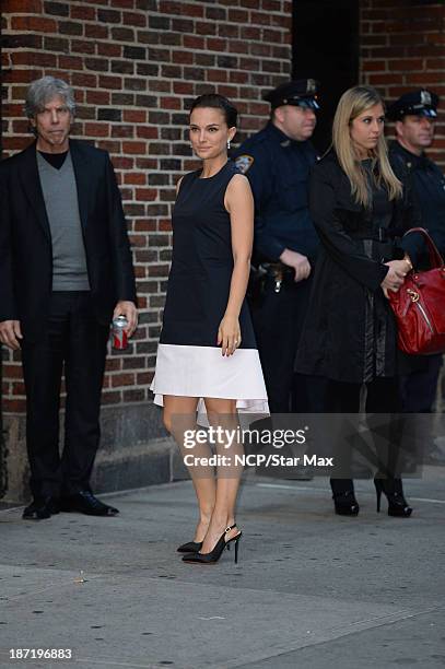 Actress Natalie Portman is seen on November 6, 2013 in New York City.