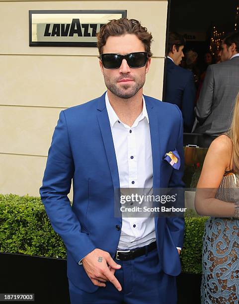 Brody Jenner attends the Lavazza marquee during Oaks Day at Flemington Racecourse on November 7, 2013 in Melbourne, Australia.