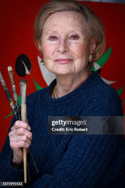 Actrice et peintre française Michele Morgan, en 2009.