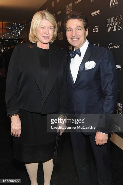 Martha Stewart and WSJ Magazine Publisher Anthony Cenname attend the WSJ. Magazine's "Innovator Of The Year" Awards 2013 at The Museum of Modern Art...
