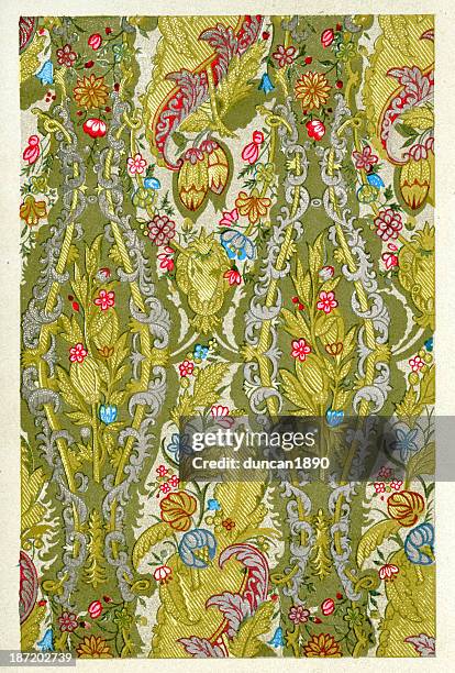 serpentine pattern - 17th century style stock illustrations