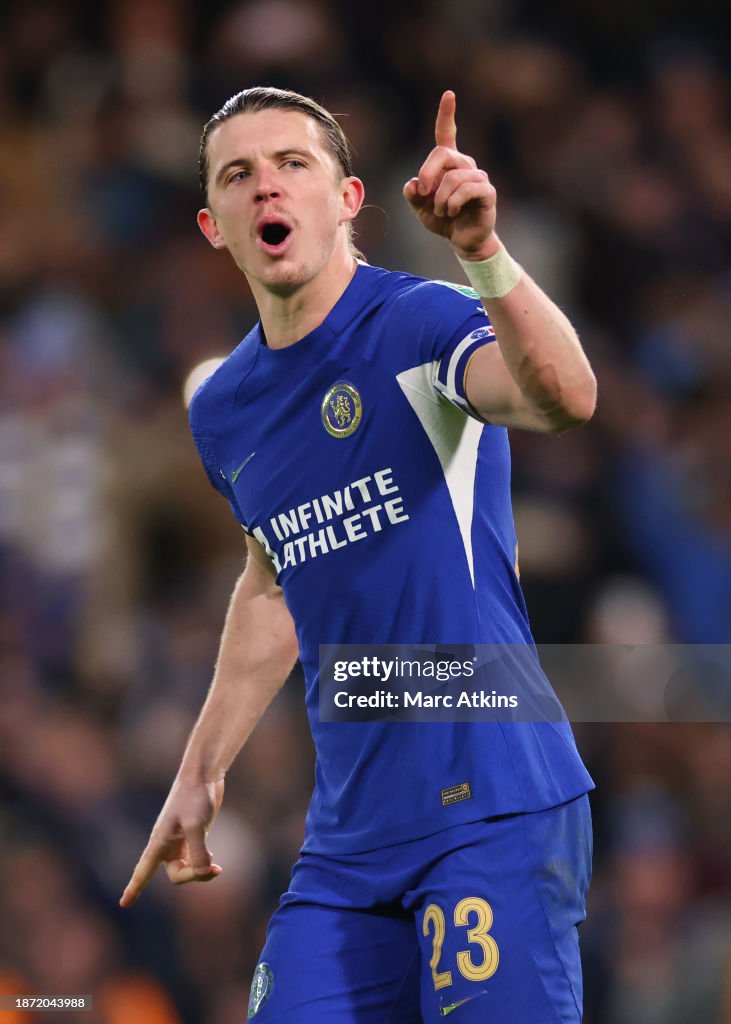 Conor Gallagher of Chelsea celebrates during the Carabao Cup Quarter...  News Photo - Getty Images
