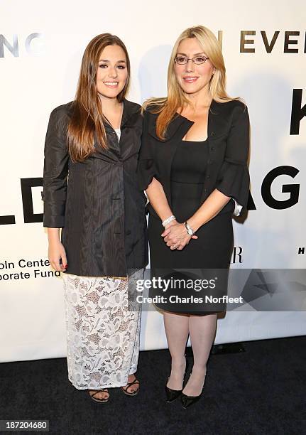 Jenny Lenz and Dolly Lenz attend An Evening Honoring Karl Lagerfeld at Alice Tully Hall on November 6, 2013 in New York City.