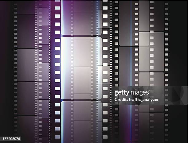 filmstrips - multimedia background stock illustrations