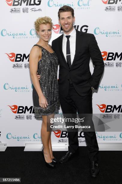 Musician Kimberly Perry of The Band Perry and professional baseball player J.P. Arencibia attend the Big Machine Label Group CMA Awards after party...