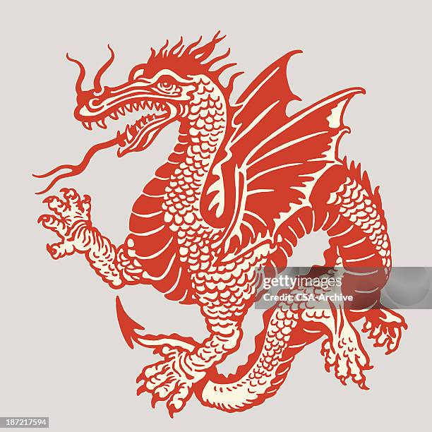 dragon - dragons stock illustrations