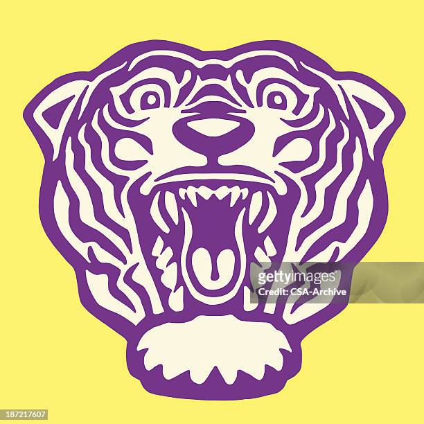 roaring tiger - 虎 幅插畫檔、美工圖案、卡通及圖標