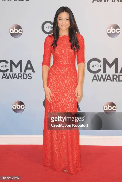 Rachel Smith attends the 47th annual CMA Awards at the Bridgestone Arena on November 6, 2013 in Nashville, Tennessee.