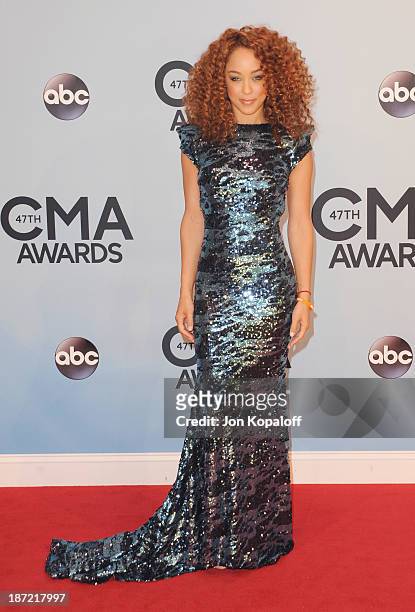 Actress Chaley Rose attends the 47th annual CMA Awards at the Bridgestone Arena on November 6, 2013 in Nashville, Tennessee.