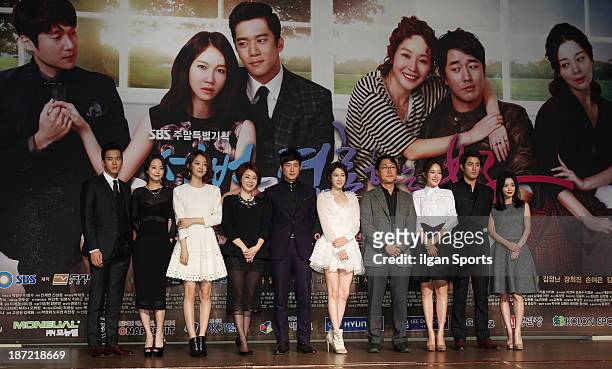 Ha Suk-Jin, Son Yeo-Eun, Jang Hee-Jin, Kim Jung-Nan, Song Chang-Eui, Lee Ji-Ah, Song Jung-Hyun, Uhm Ji-Won, Jo Han-Sun and Seo Young-Hee attend the...