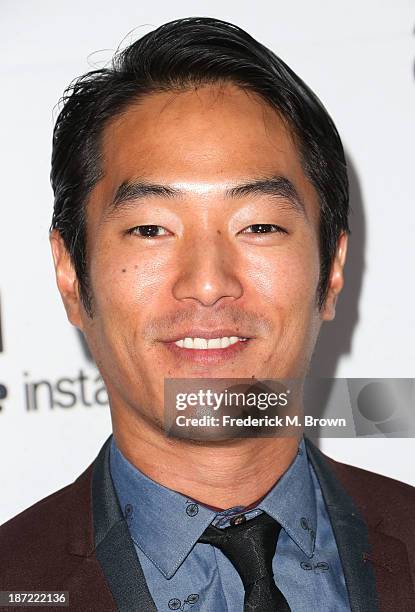 Actor Leonardo Nam attends Amazon Studios Launch Party to Celebrate Premieres of their First Original Series at Boulevard3 on November 6, 2013 in...