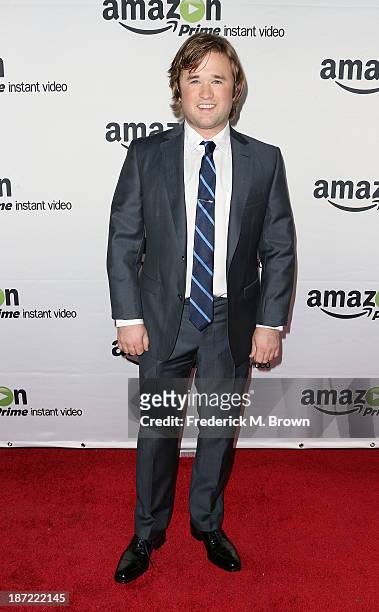 Actor Haley Joel Osment attends Amazon Studios Launch Party to Celebrate Premieres of their First Original Series at Boulevard3 on November 6, 2013...