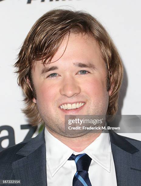 Actor Haley Joel Osment attends Amazon Studios Launch Party to Celebrate Premieres of their First Original Series at Boulevard3 on November 6, 2013...