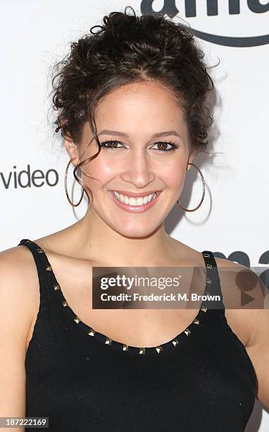 Actress Jaina Lee Ortiz attends Amazon Studios Launch Party to Celebrate Premieres of their First Original Series at Boulevard3 on November 6, 2013...