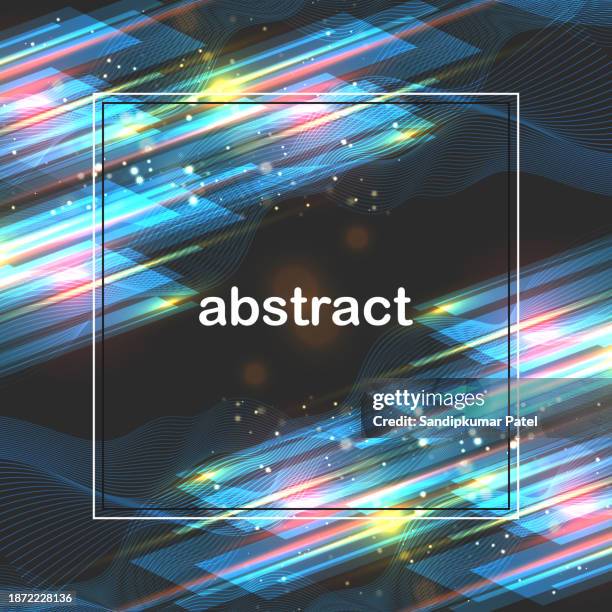 dark blue abstract background geometry shine and layer element vector for presentation design. - dark studio stock illustrations