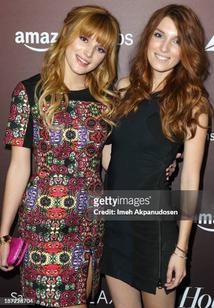 Actress Bella Thorne and her sister, Dani Thorne, attend The Hollywood Reporter's 'Next Gen' 20th Anniversary Gala at Hammer Museum on November 6,...