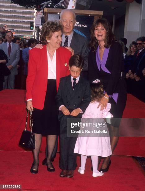 Actress Jaclyn Smith, parents Margaret and Jack Smith and her children Spencer Richmond and Gaston Richmond attend Jaclyn Smith receives a star on...