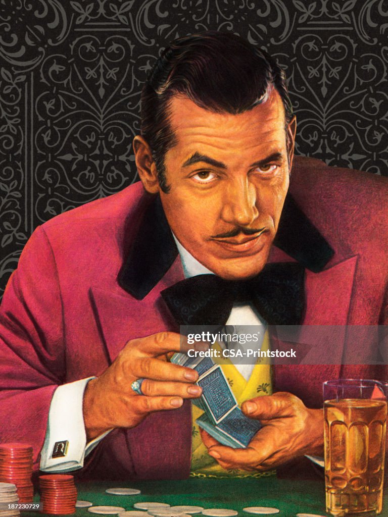 Gambler Playing Cards