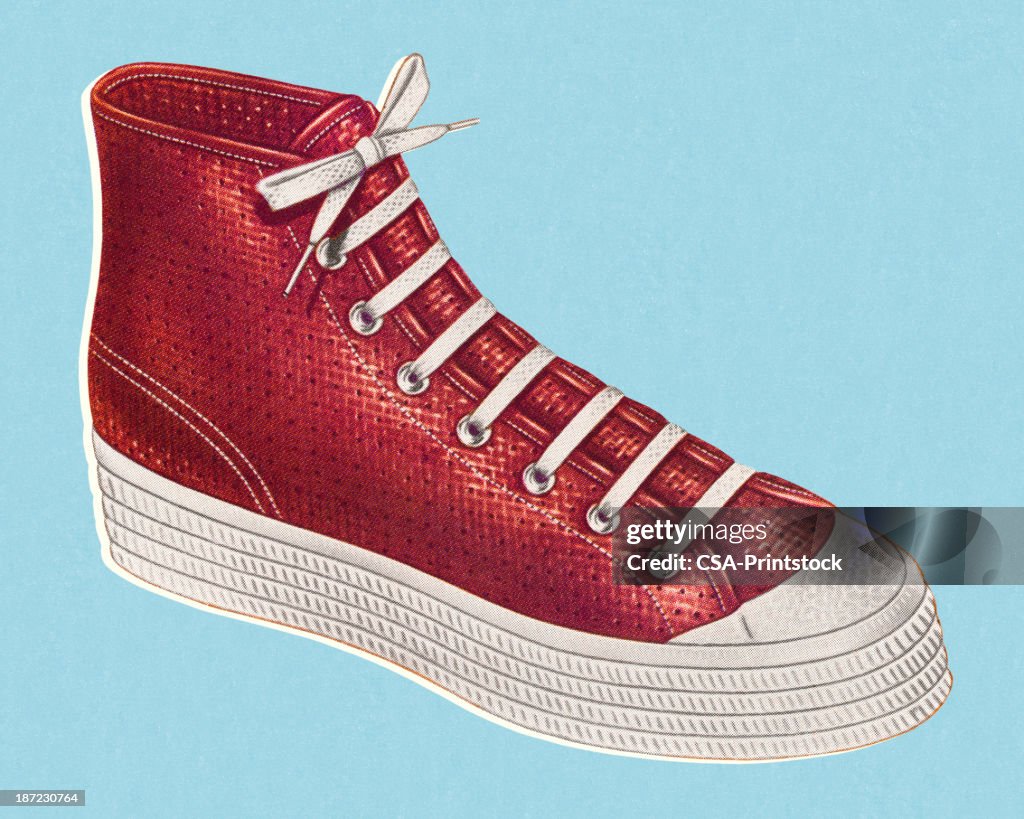 High Top Tennis Shoe