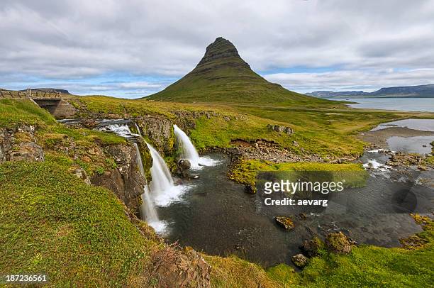 landscape in snæfellsnes - olafsvik stock pictures, royalty-free photos & images