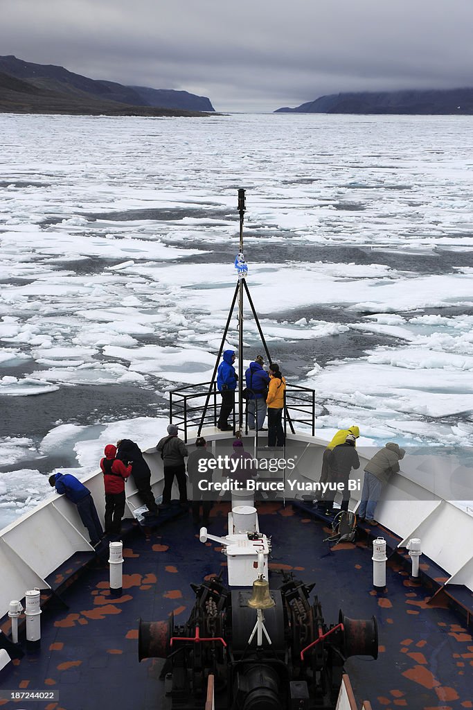 Ice covered Bellot Strait
