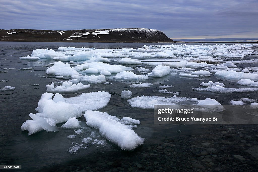 Ice covered Bellot Strait