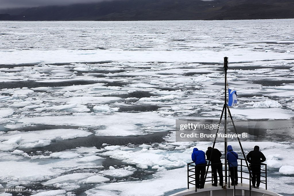 Ice covered Bellot Strait