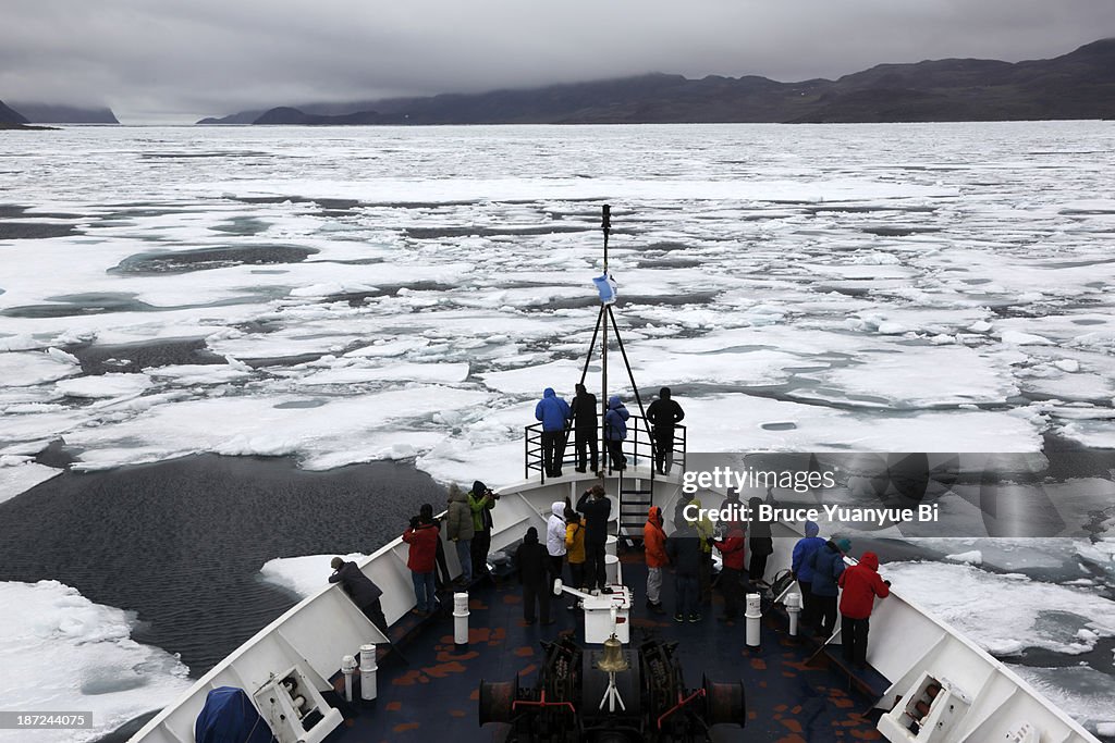 Ice covered Bellot Strait