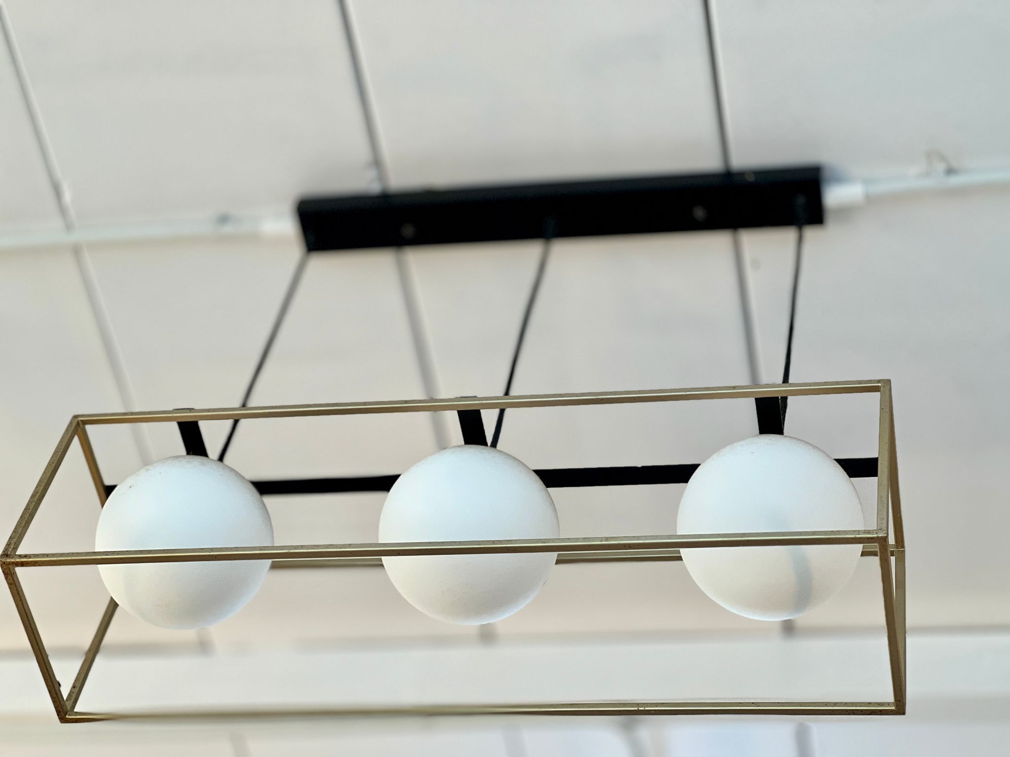 chandelier installation